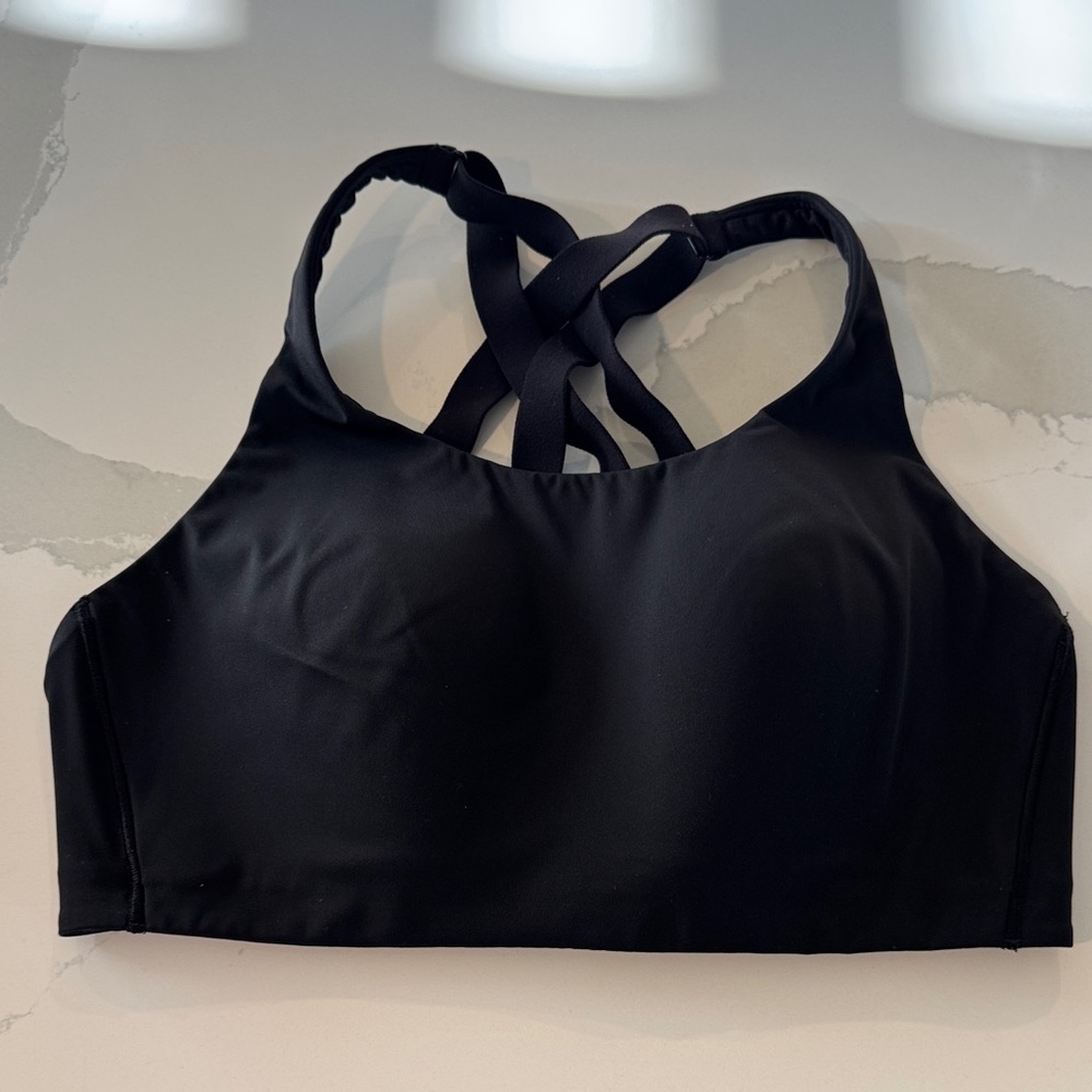 Lululemon Athletica Black Strappy Sports Bra